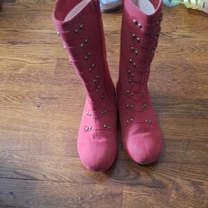 Stylish Red Girl's Boots